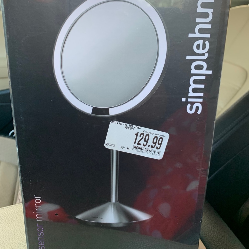 Simplehuman 10X SensorTravelMirrorInStainlessSteel